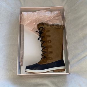 Just Fab | Lace Up Snow Boots New in Box